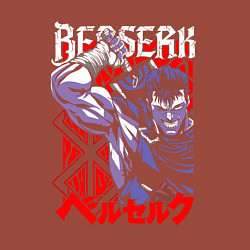 Свитшот хлопковый мужской БЕРСЕРК BERSERK ГАТС, цвет: кирпичный — фото 2