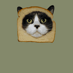 Свитшот хлопковый мужской Котохлебинг, цвет: авокадо — фото 2