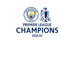 Свитшот хлопковый мужской MANCHESTER CITY CHAMPIONS 202122, цвет: белый — фото 2