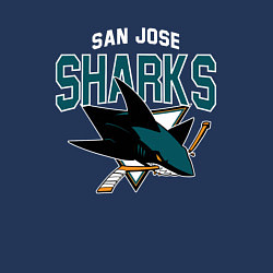 Свитшот хлопковый мужской SAN JOSE SHARKS NHL, цвет: тёмно-синий — фото 2