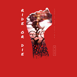 Свитшот хлопковый мужской Ride Or Die Bike Power, цвет: красный — фото 2