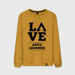 Свитшот хлопковый мужской Apex Legends Love Classic, цвет: горчичный