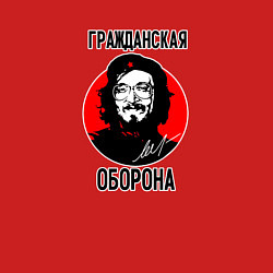 Свитшот хлопковый мужской Егор летов - Г Р О Б, цвет: красный — фото 2