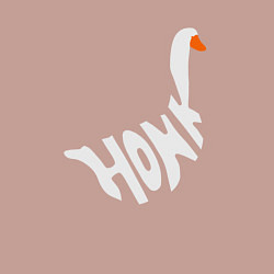 Свитшот хлопковый мужской Honk White Гусь Белый, цвет: пыльно-розовый — фото 2