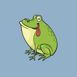 Свитшот хлопковый мужской Милый Лягушонок, цвет: мягкое небо — фото 2