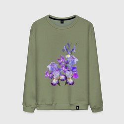Свитшот хлопковый мужской Ириски Ирисы, цвет: авокадо