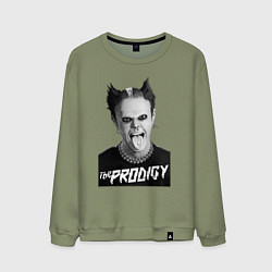 Свитшот хлопковый мужской The Prodigy - firestarter, цвет: авокадо