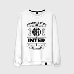 Свитшот хлопковый мужской Inter: Football Club Number 1 Legendary, цвет: белый