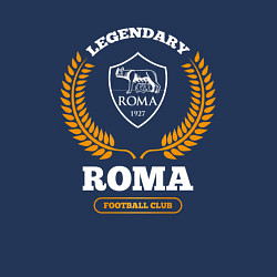 Свитшот хлопковый мужской Лого Roma и надпись Legendary Football Club, цвет: тёмно-синий — фото 2
