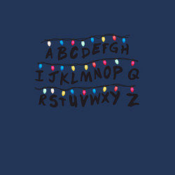 Свитшот хлопковый мужской STRANGER THINGS ALPHABET, цвет: тёмно-синий — фото 2
