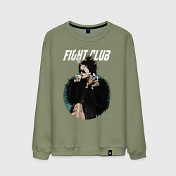 Свитшот хлопковый мужской Helena Bonham Carter, цвет: авокадо