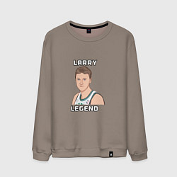 Свитшот хлопковый мужской Larry Legend, цвет: утренний латте