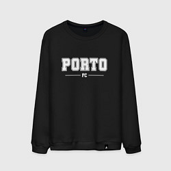 Свитшот хлопковый мужской Porto Football Club Классика, цвет: черный