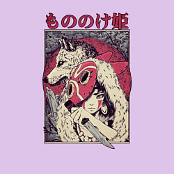 Свитшот хлопковый мужской ПРИНЦЕССА МОНОНОКЕPRINCESS MONONOKE, цвет: лаванда — фото 2