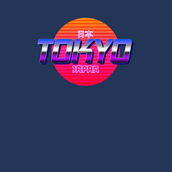 Свитшот хлопковый мужской Retrowave Tokyo, цвет: тёмно-синий — фото 2
