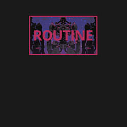 Свитшот хлопковый мужской Routine, цвет: черный — фото 2