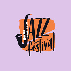 Свитшот хлопковый мужской Джазовый Фестиваль, цвет: лаванда — фото 2