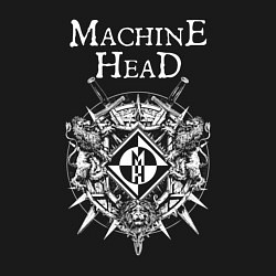 Свитшот хлопковый мужской Machine Head арт, цвет: черный — фото 2