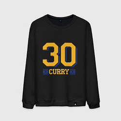 Свитшот хлопковый мужской 30 Curry, цвет: черный