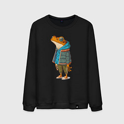 Мужской свитшот Оранжевая лягуха