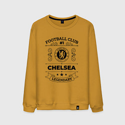 Свитшот хлопковый мужской Chelsea: Football Club Number 1 Legendary, цвет: горчичный