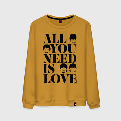 Мужской свитшот ALL YOU NEED IS LOVE THE BEATLES