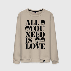 Мужской свитшот ALL YOU NEED IS LOVE THE BEATLES