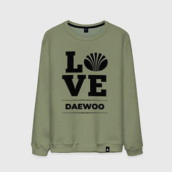 Свитшот хлопковый мужской Daewoo Love Classic, цвет: авокадо