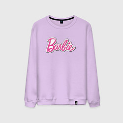 Свитшот хлопковый мужской Barbie logo, цвет: лаванда