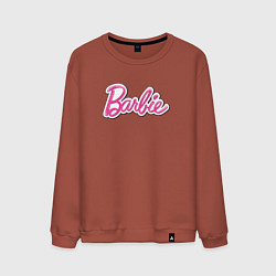 Свитшот хлопковый мужской Barbie logo, цвет: кирпичный