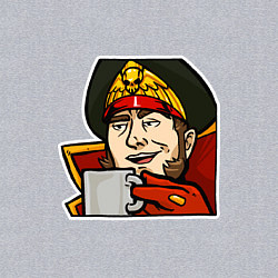 Свитшот хлопковый мужской Ciaphas Cain Mug mug, цвет: меланж — фото 2