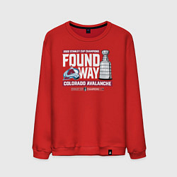 Свитшот хлопковый мужской COLORADO AVALANCHE 2022, цвет: красный