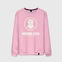 Свитшот хлопковый мужской Имперские кулаки лого винтаж, цвет: светло-розовый