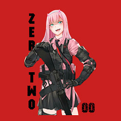 Свитшот хлопковый мужской Zero Two - Girls Frontline Darling in the Franxx, цвет: красный — фото 2