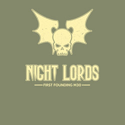 Свитшот хлопковый мужской Повелители ночи лого винтаж, цвет: авокадо — фото 2