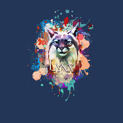 Свитшот хлопковый мужской Lynx - рысь, цвет: тёмно-синий — фото 2