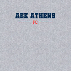 Свитшот хлопковый мужской AEK Athens FC Classic, цвет: меланж — фото 2