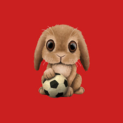 Свитшот хлопковый мужской Футбол - Кролик, цвет: красный — фото 2