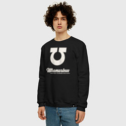 Свитшот хлопковый мужской Ультрамарины винтаж лого, цвет: черный — фото 2