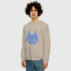 Свитшот хлопковый мужской Stray Blue, цвет: миндальный — фото 2