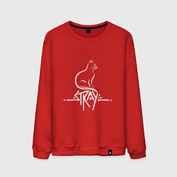 Свитшот хлопковый мужской Stray Life, цвет: красный