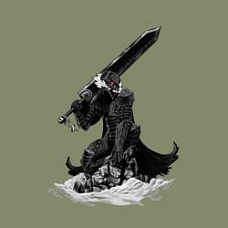 Свитшот хлопковый мужской Berserk the Black Swordsman, цвет: авокадо — фото 2