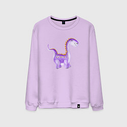 Мужской свитшот Фиолетовый динозаврик