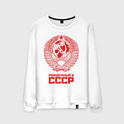 Мужской свитшот Рожденный в СССР: Советский союз