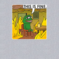 Свитшот хлопковый мужской Пепе Лягушонок в беде, цвет: меланж — фото 2