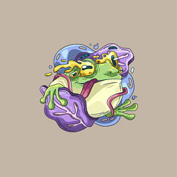 Свитшот хлопковый мужской Сумасшедшая вселенная абстракт, цвет: миндальный — фото 2