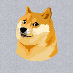 Свитшот хлопковый мужской Пёс Доге, цвет: меланж — фото 2