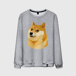 Свитшот хлопковый мужской Пёс Доге, цвет: меланж