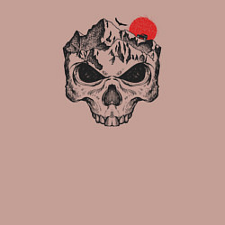 Свитшот хлопковый мужской Джип и череп, цвет: пыльно-розовый — фото 2