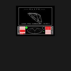 Свитшот хлопковый мужской ZX Spectrum - Elite Start Screen, цвет: черный — фото 2
